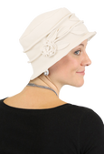 Lady Rose Fleece Cloche Hat For Women