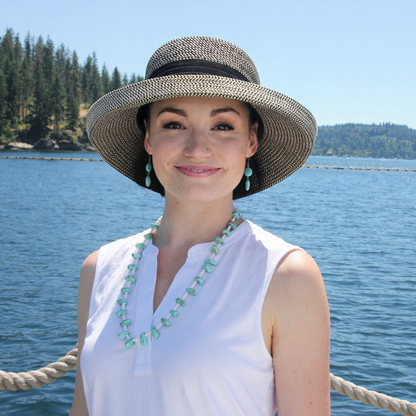 Monterey Kettle Brim Sun Hat for Women 50+ UPF Adjustable for Petite Heads