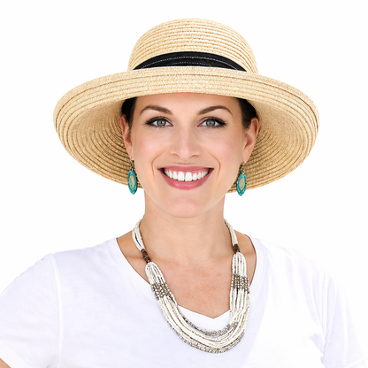 Monterey Kettle Brim Sun Hat for Women 50+ UPF Adjustable for Petite Heads