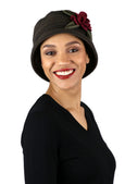 Olivia Luxury Fleece Cloche Hat For Women Double Layer Fleece