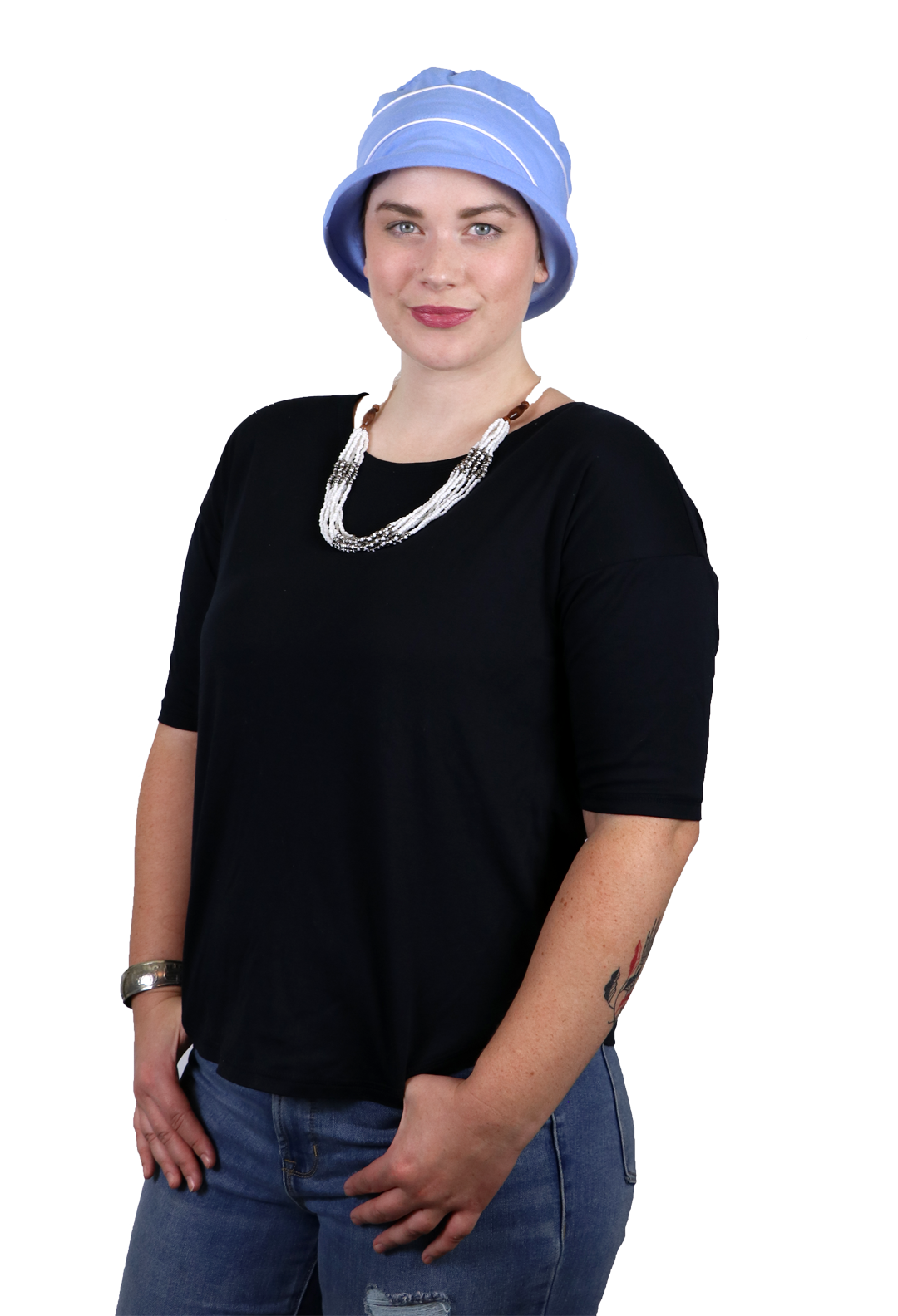 Pippin Cotton Cloche Hat Chemo Headwear for Women 50+ UPF Sun Protection