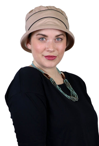 Pippin Cotton Cloche Hat Chemo Headwear for Women 50+ UPF Sun Protection