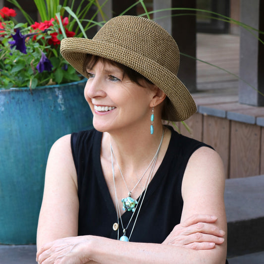 Petite Sausalito Sun Hat for Women with Small Heads 50+ UPF 2.5 Inch Brim