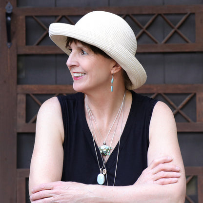 Petite Sausalito Sun Hat for Women with Small Heads 50+ UPF 2.5 Inch Brim