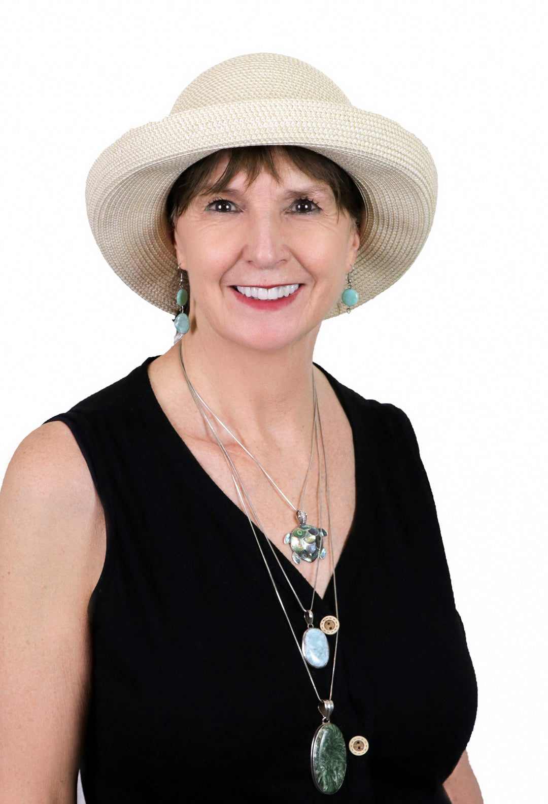 Petite Sausalito Sun Hat for Women with Small Heads 50+ UPF 2.5 Inch Brim