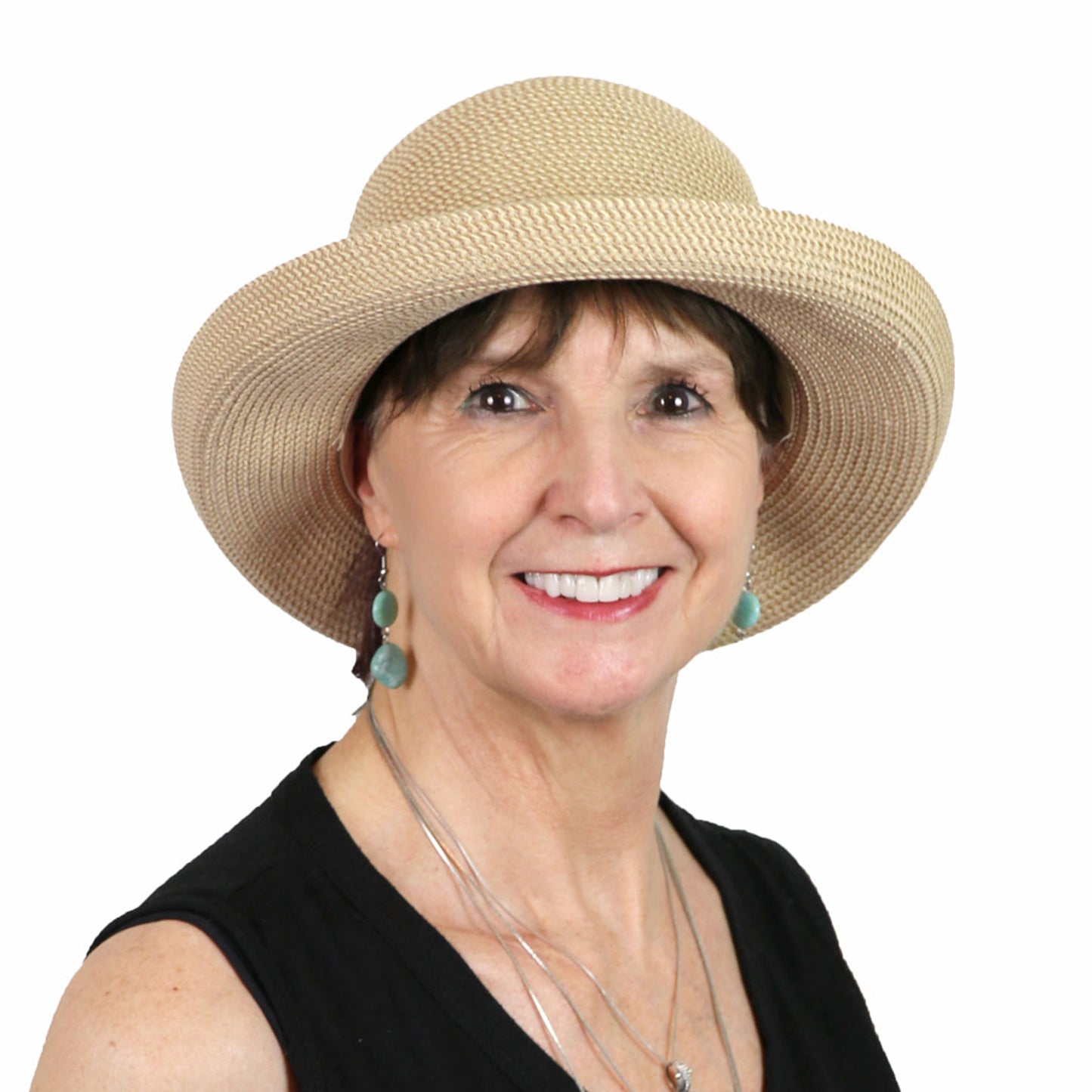 Petite Sausalito Sun Hat for Women with Small Heads 50+ UPF 2.5 Inch Brim