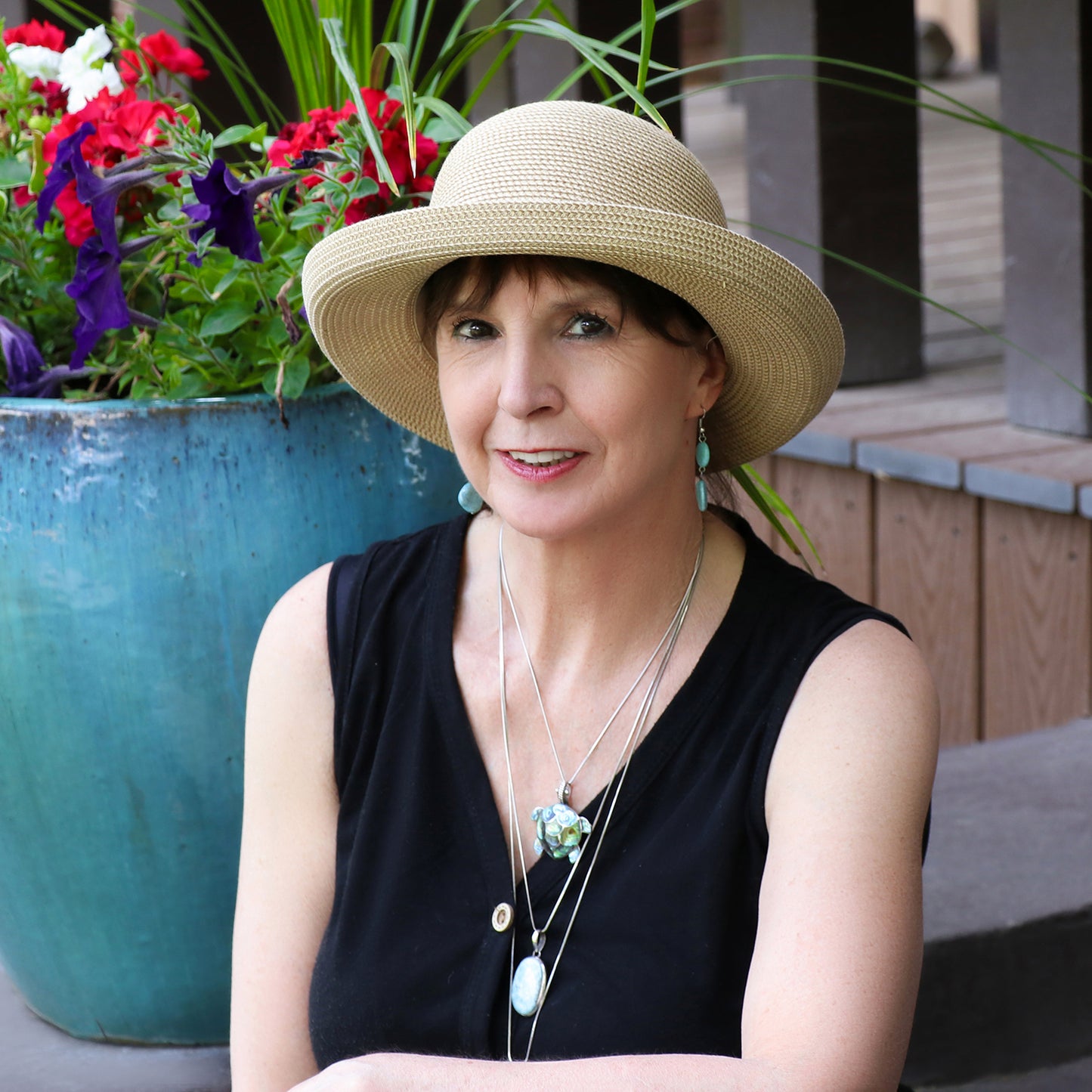 Petite Sausalito Sun Hat for Women with Small Heads 50+ UPF 2.5 Inch Brim