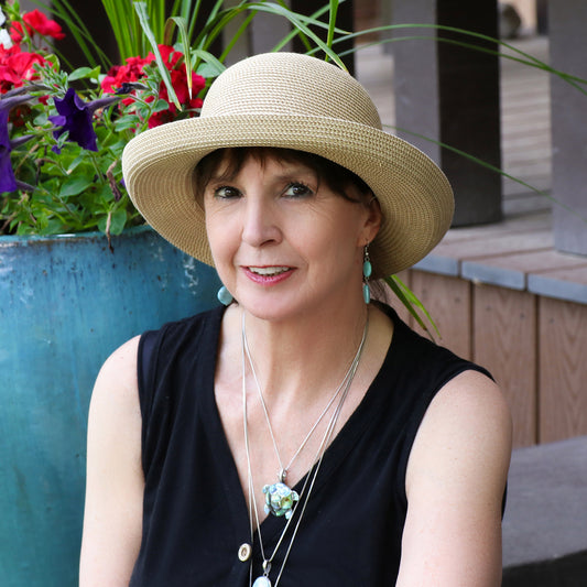Petite Sausalito Sun Hat for Women with Small Heads Adjustable 50+ UPF 2 Inch Brim