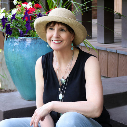 Petite Sausalito Sun Hat for Women with Small Heads 50+ UPF 2.5 Inch Brim