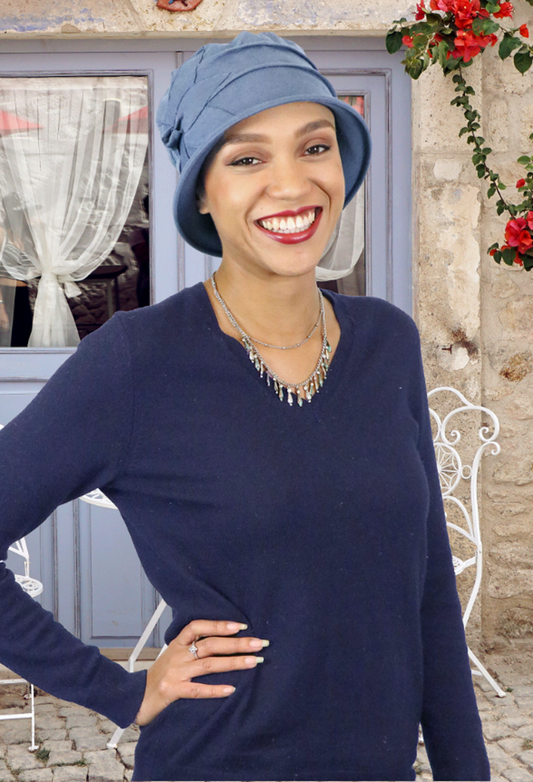 Seattle Chic Combed Cotton Cloche Hat for Women 50+ UPF Sun Protection