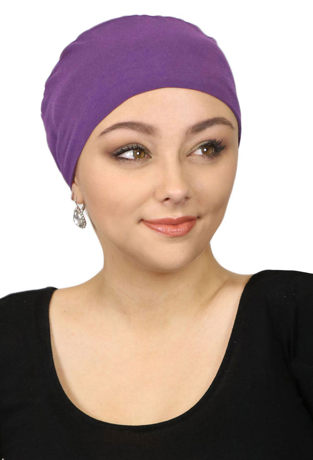 Serena Cotton Sleep Cap Casual Beanie for Women with Small Heads 50+ UPF Sun Protection