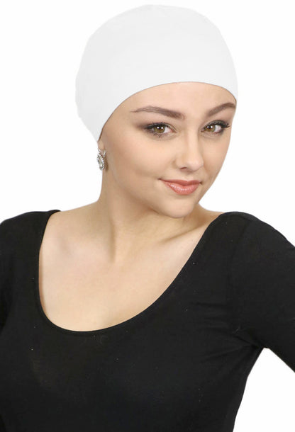 Serena Cotton Sleep Cap Casual Beanie for Women with Small Heads 50+ UPF Sun Protection