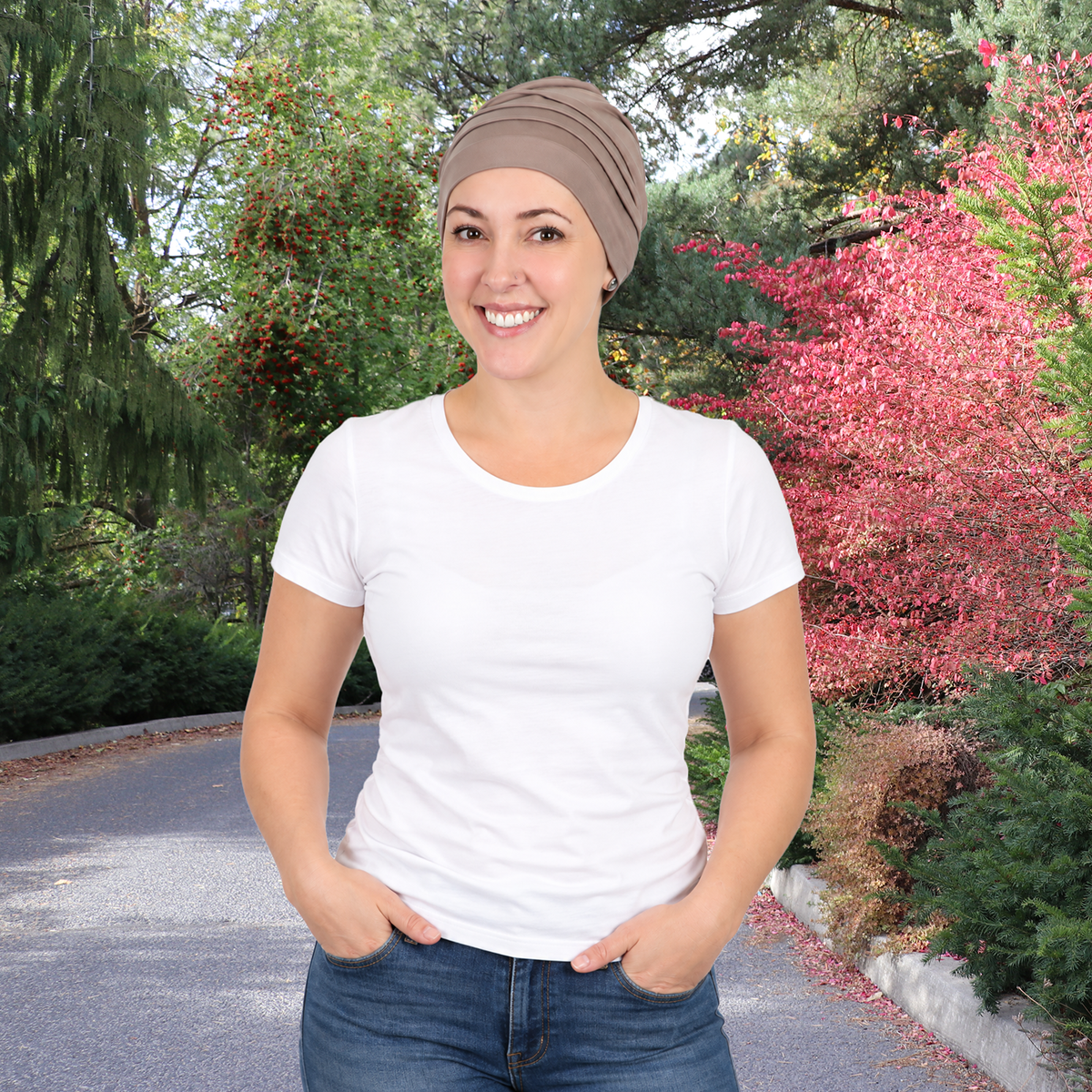 Simple Slouchy Bamboo Beanie Chemo Hat for Women