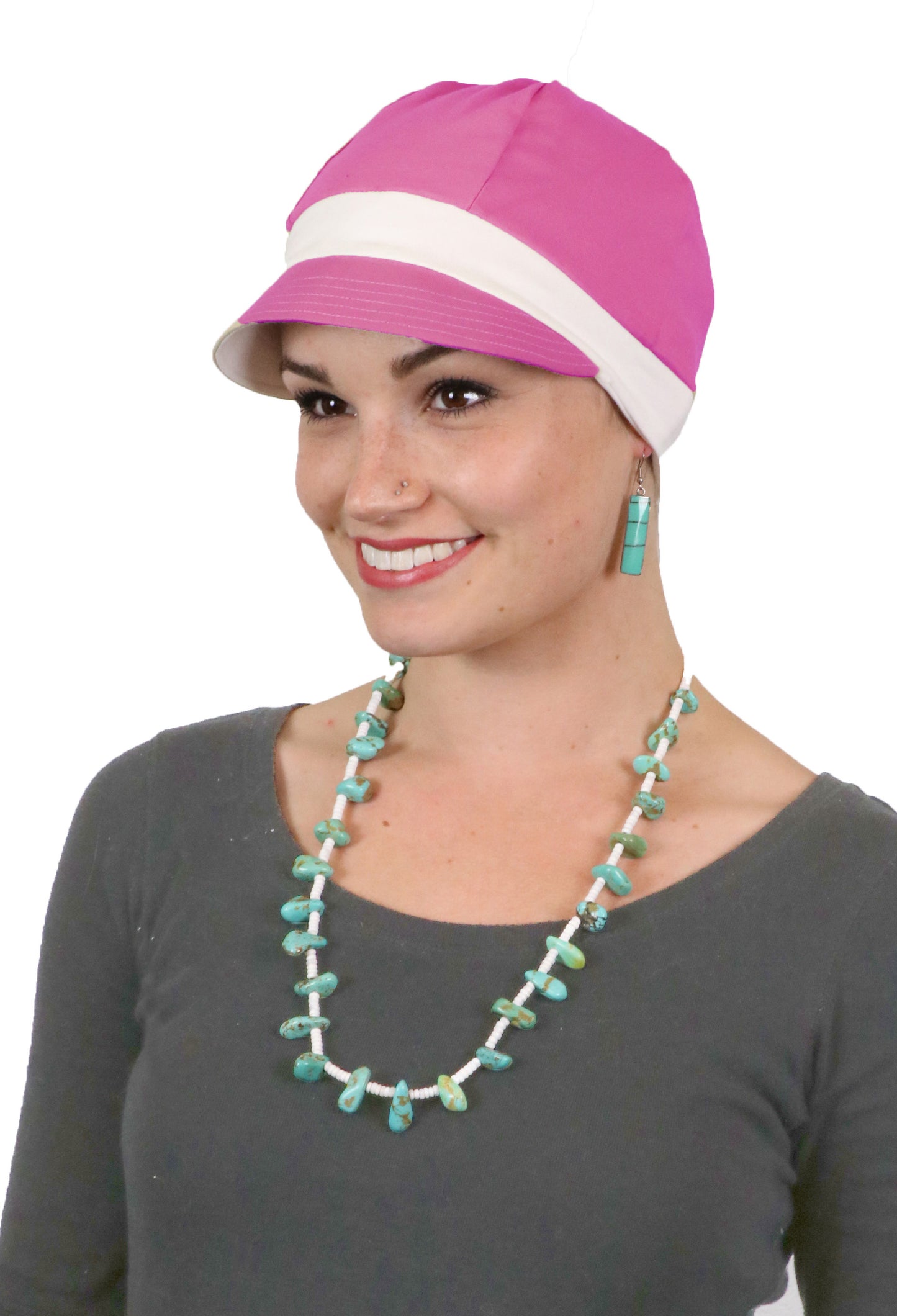 Whimsy Sport Soft Cotton Hat Chemo Headwear All Colors 50+UPF Sun Protection