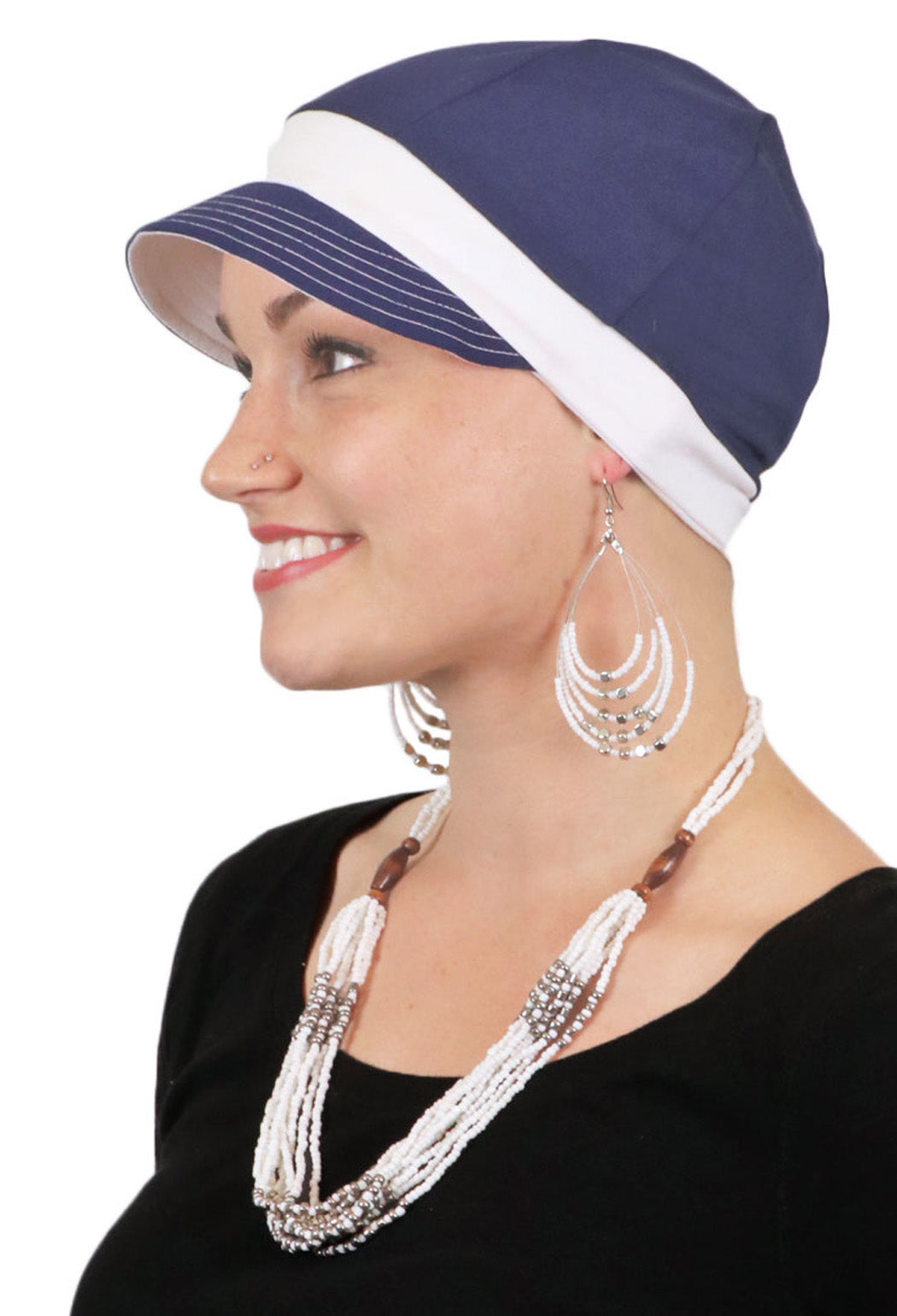 Whimsy Sport Soft Cotton Hat Chemo Headwear All Colors 50+UPF Sun Protection