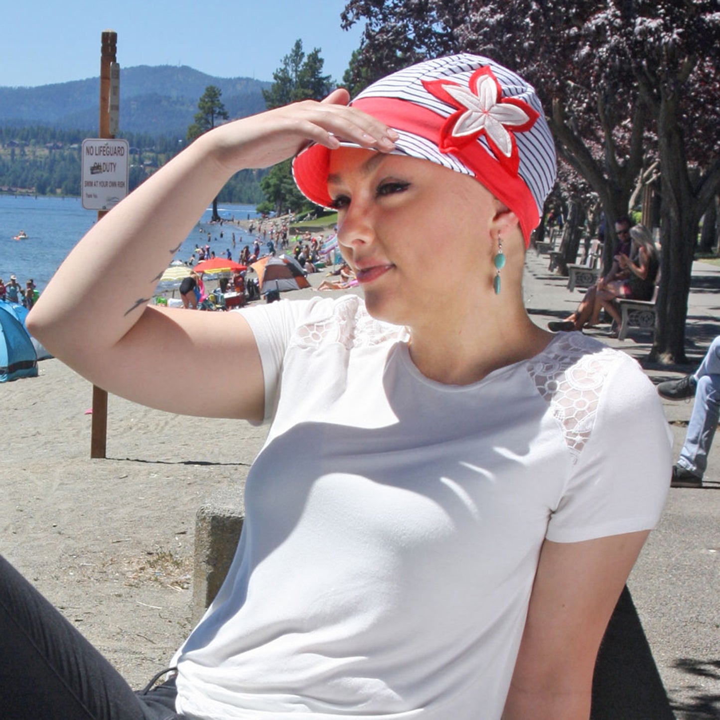 Whimsy Soft Cotton Baseball Cap for Women Chemo Headwear 50+ UPF