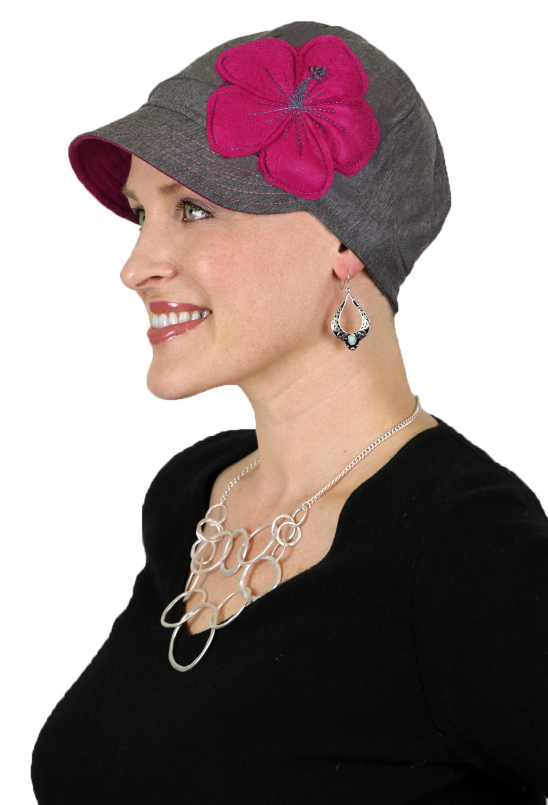 Whimsy Soft Cotton Baseball Cap for Women Chemo Headwear 50+ UPF