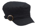 Linen Military Cadet Hat For Women with Small Heads 50+ UPF Sun Protection