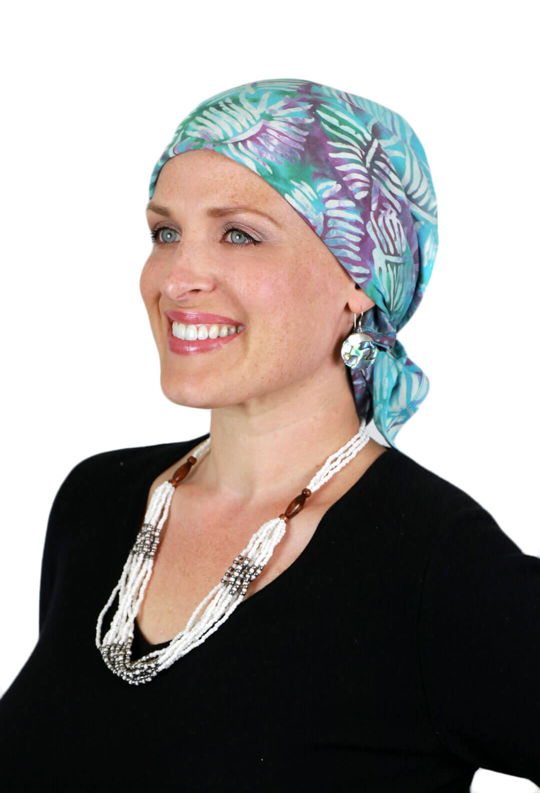 Bali Batik Headscarf Chemo Headwear 50+ UPF Sun Protection 28" x 28"