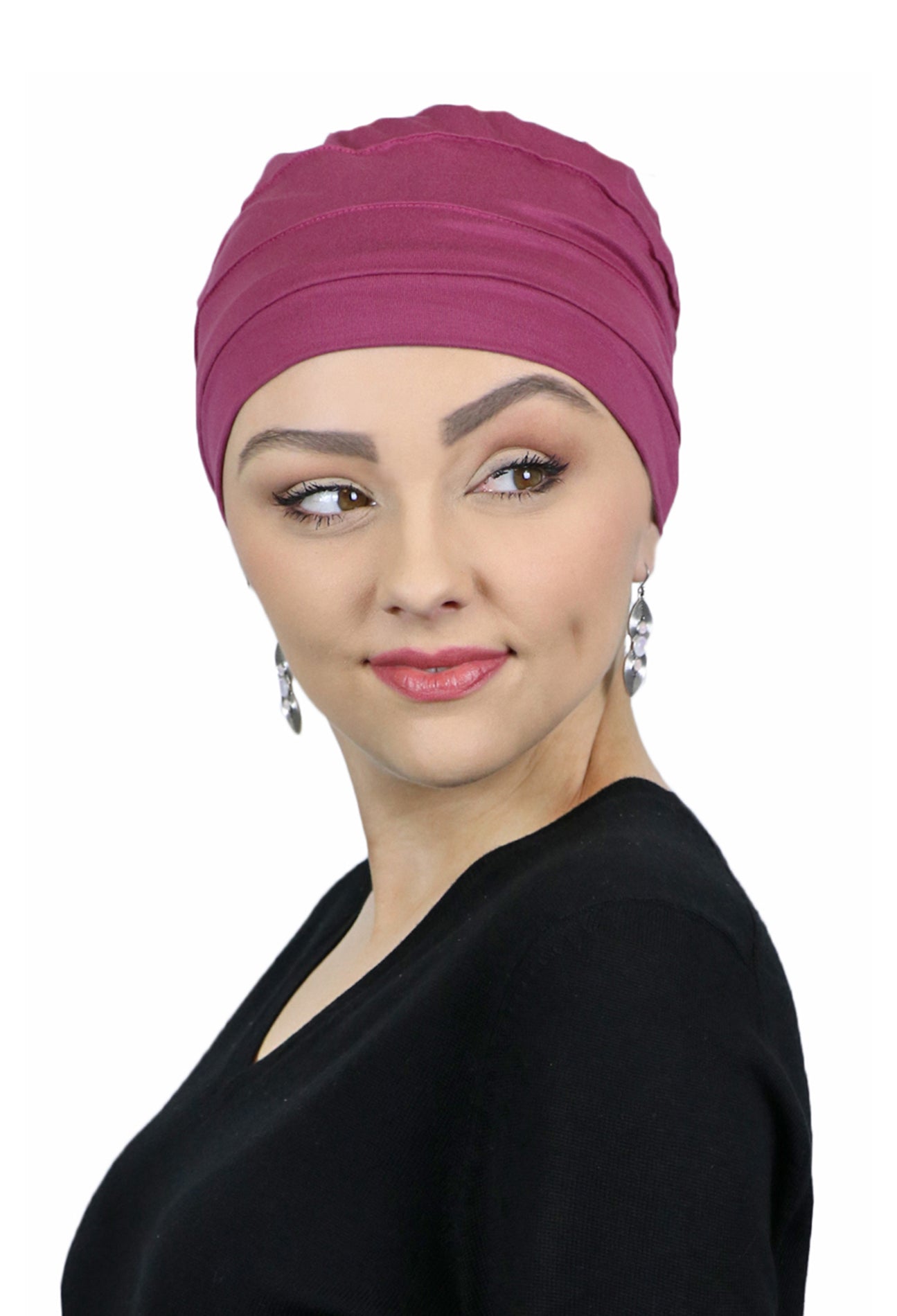 PETITE Bamboo 3 Seam Turban Hat Chemo Headwear for Small Heads 50+ UPF