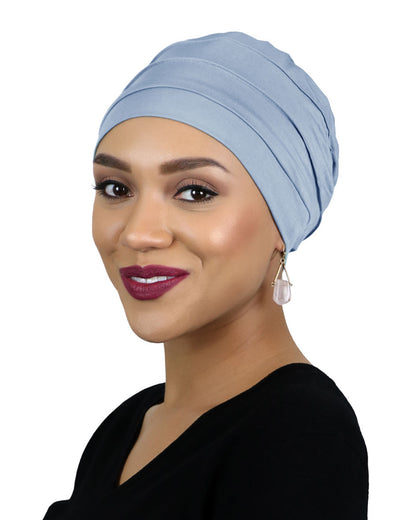 Bamboo 3 Seam Turban Chemo Cap For Cancer Headwear 50+ UPF Sun Protection