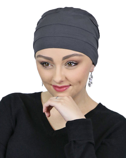 Bamboo 3 Seam Turban Chemo Cap For Cancer Headwear 50+ UPF Sun Protection