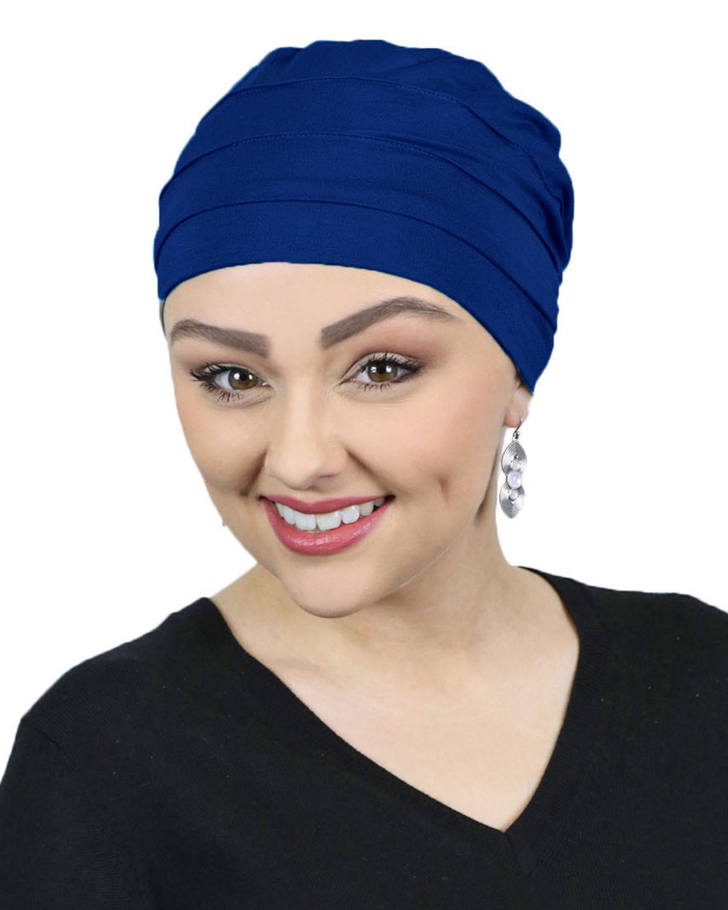 Bamboo 3 Seam Turban Chemo Cap For Cancer Headwear 50+ UPF Sun Protection