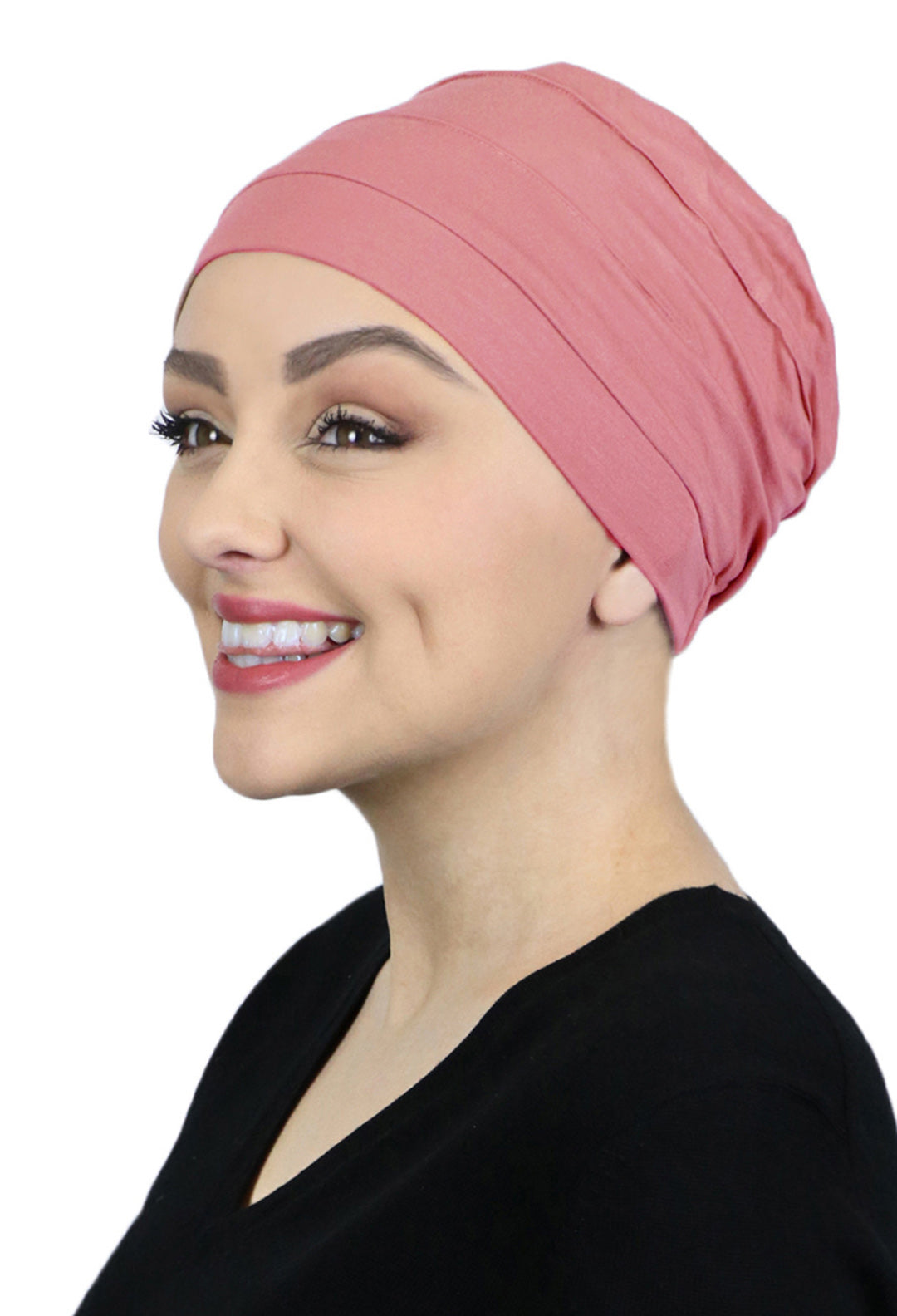 PETITE Bamboo 3 Seam Turban Hat Chemo Headwear for Small Heads 50+ UPF