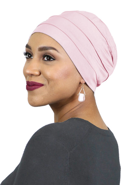 PETITE Bamboo 3 Seam Turban Hat Chemo Headwear for Small Heads 50+ UPF