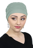 PETITE Bamboo 3 Seam Turban Hat Chemo Headwear for Small Heads 50+ UPF
