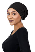 Bamboo Slouchy Beanie Turban Hat Chemo Headwear 50+ UPF Sun Protection