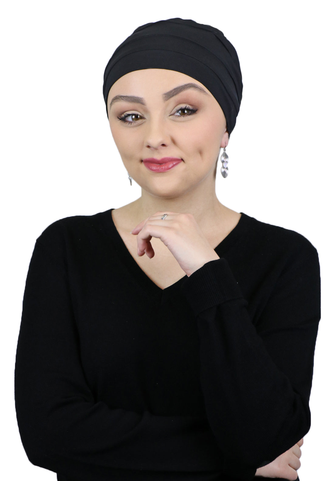 PETITE Bamboo 3 Seam Turban Hat Chemo Headwear for Small Heads 50+ UPF