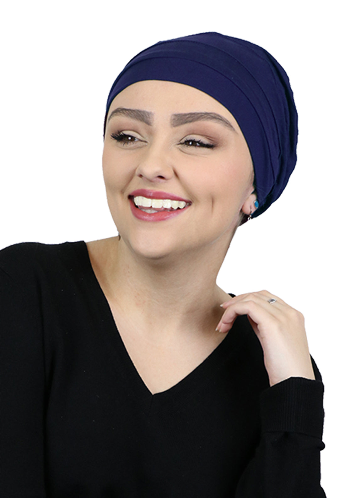 PETITE Bamboo 3 Seam Turban Hat Chemo Headwear for Small Heads 50+ UPF