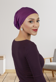 Bamboo Slouchy Beanie Turban Hat Chemo Headwear 50+ UPF Sun Protection