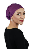 Bamboo Slouchy Beanie Turban Hat Chemo Headwear 50+ UPF Sun Protection