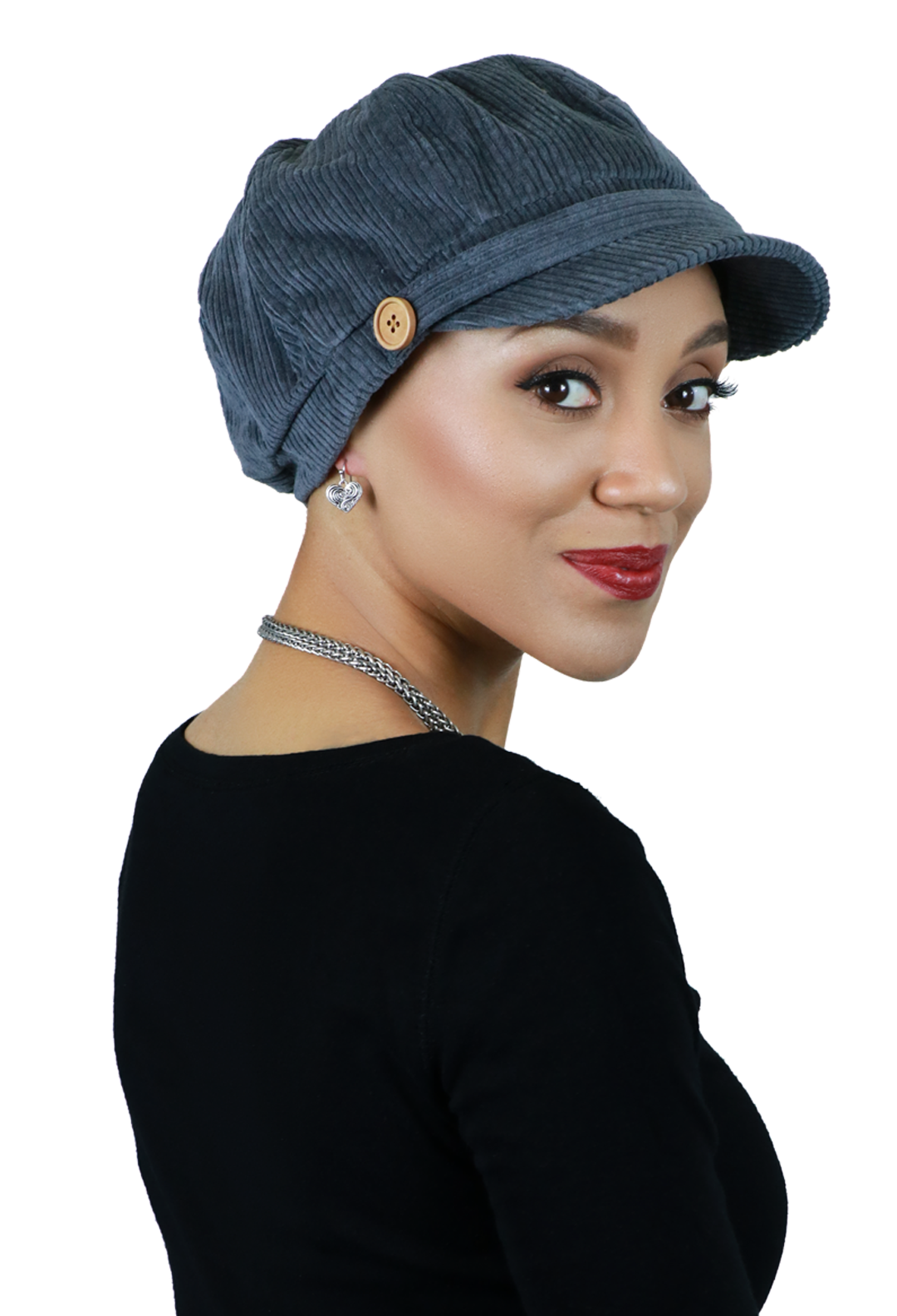 Brianna Corduroy Newsboy Cabbie Hat for Women