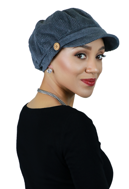 Brianna Corduroy Newsboy Cabbie Hat for Women