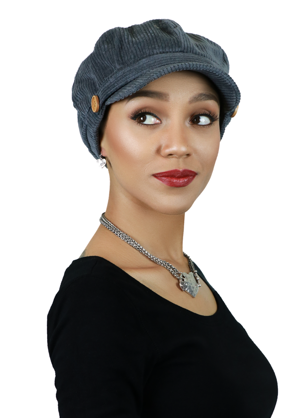 Brianna Corduroy Newsboy Cabbie Hat for Women