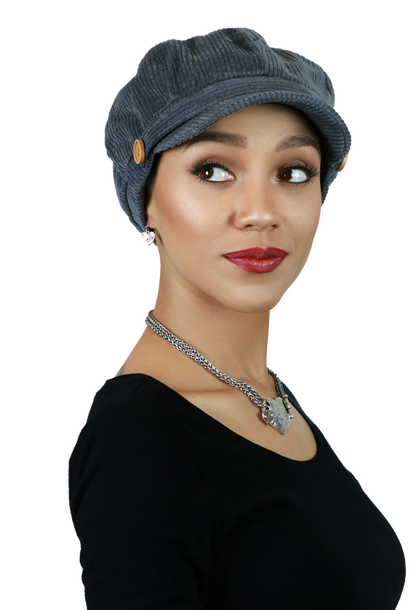 Brianna Corduroy Newsboy Cabbie Hat for Women