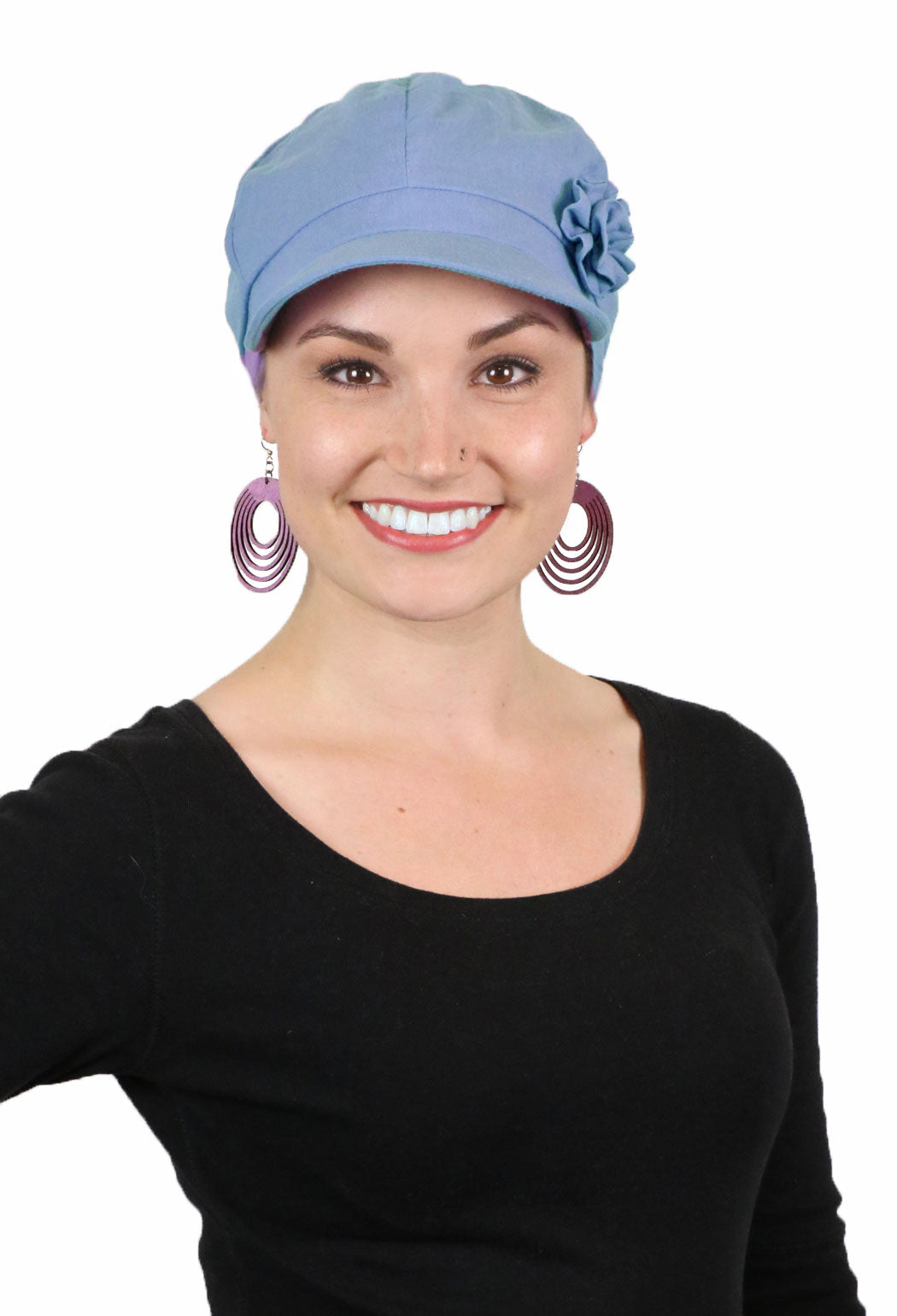 Brighton Newsboy Cap for Chemo Patients Women 100% Cotton 50+ UPF