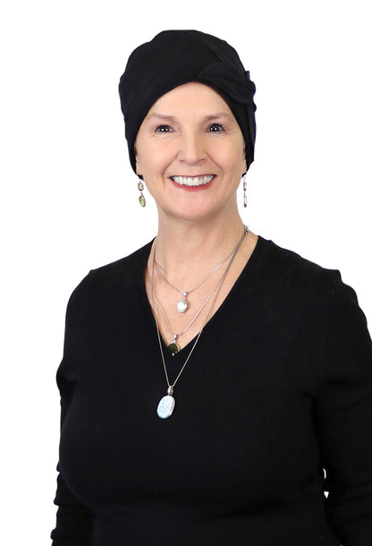 Combed Cotton Butterfly Beanie Chemo Headwear Turban for Women 50+ UPF Sun Protection