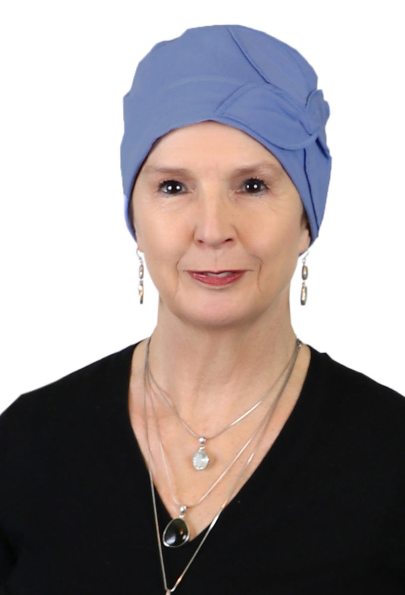 Combed Cotton Butterfly Beanie Chemo Headwear Turban for Women 50+ UPF Sun Protection