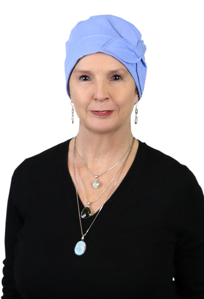 Combed Cotton Butterfly Beanie Chemo Headwear Turban for Women 50+ UPF Sun Protection