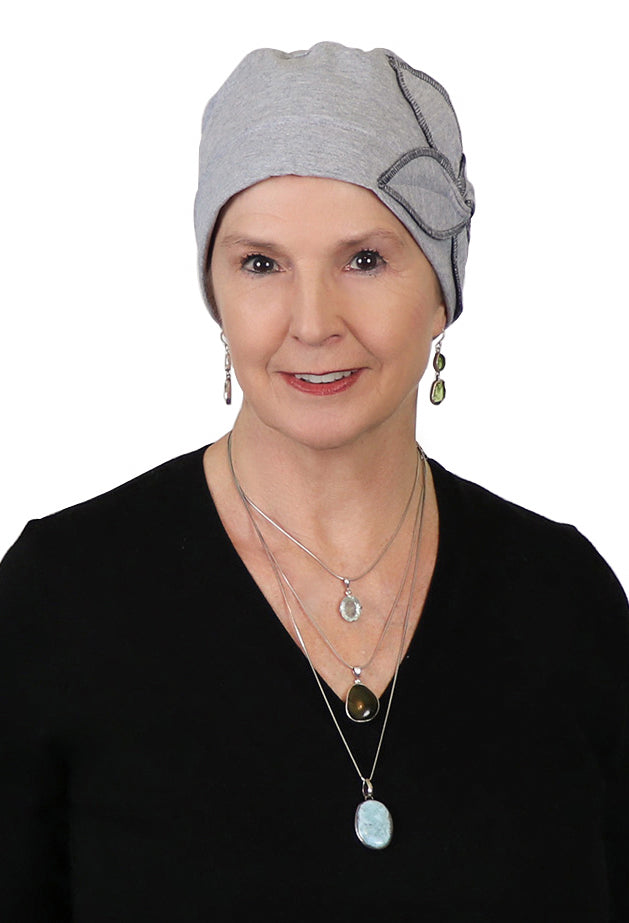 Combed Cotton Butterfly Beanie Chemo Headwear Turban for Women 50+ UPF Sun Protection