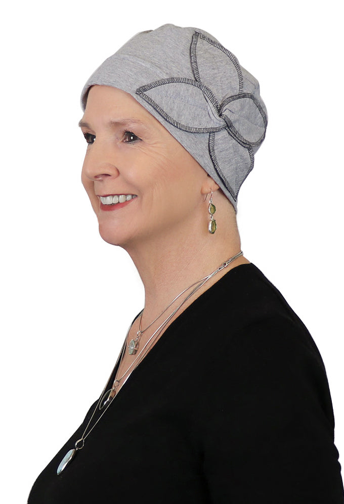 Combed Cotton Butterfly Beanie Chemo Headwear Turban for Women 50+ UPF Sun Protection