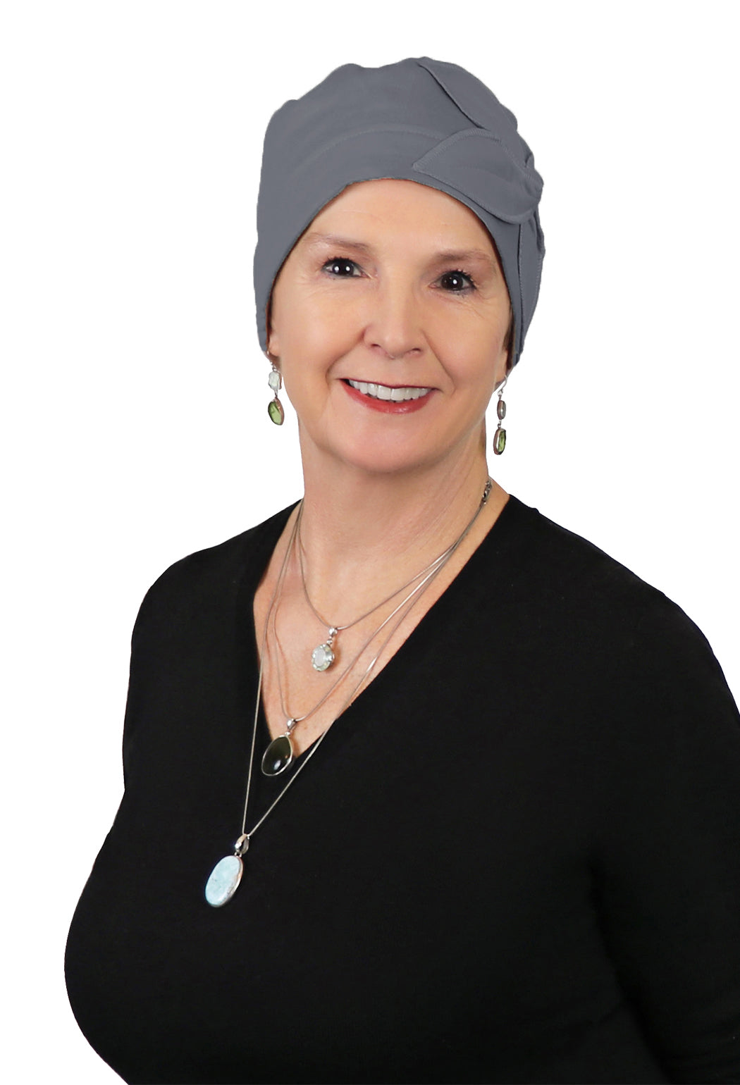 Combed Cotton Butterfly Beanie Chemo Headwear Turban for Women 50+ UPF Sun Protection