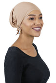 Bamboo Celeste Headscarf Pre Tied Chemo Headwear 50+ UPF Sun Protection