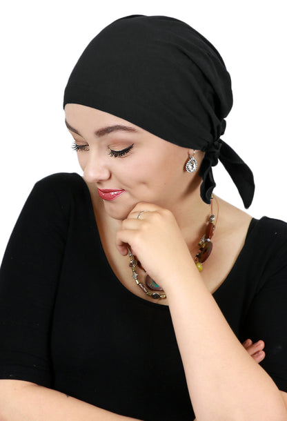 Bamboo Celeste Headscarf Pre Tied Chemo Headwear 50+ UPF Sun Protection
