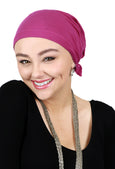 Bamboo Celeste Headscarf Pre Tied Chemo Headwear 50+ UPF Sun Protection