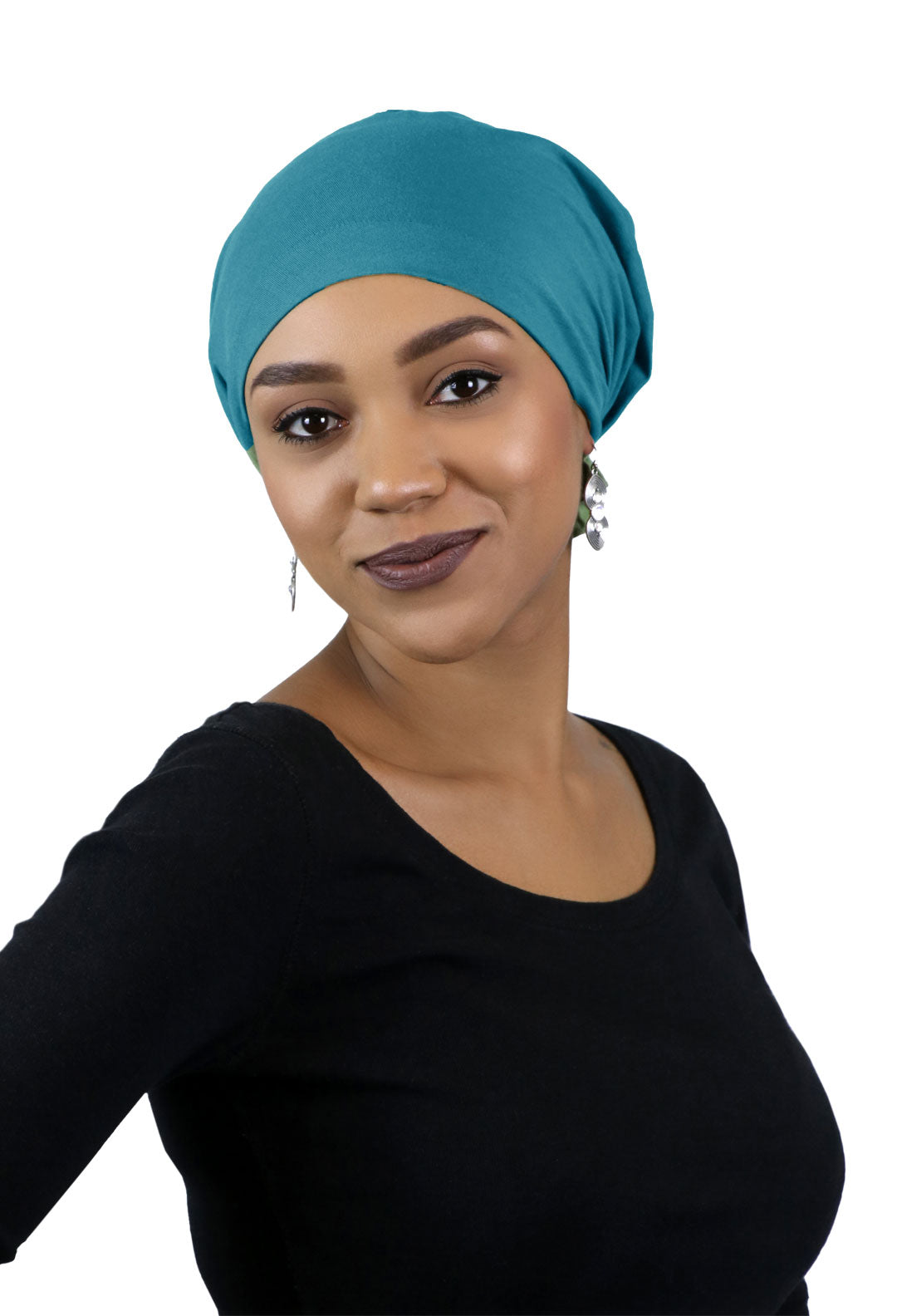 Bamboo Celeste Headscarf Pre Tied Chemo Headwear 50+ UPF Sun Protection